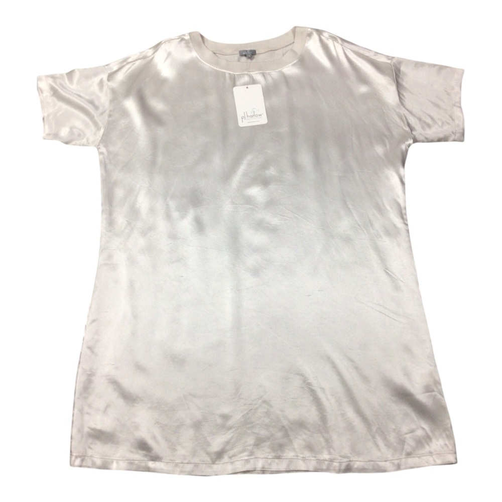 NWT PJ Harlow Silky Crewneck Short Sleeve Stoney Loungewear USA